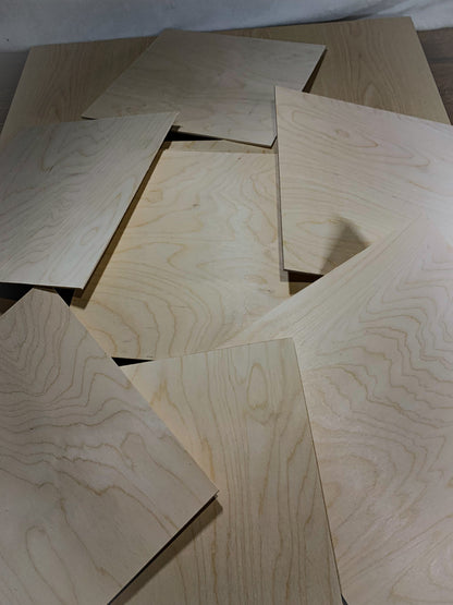 6mm Baltic Birch laser plywood 24pc 12"x12"