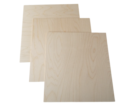 3mm Baltic Birch laser plywood 20pc 12"x12"